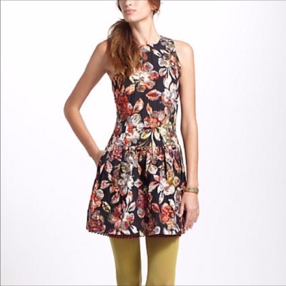 Anthropologie Leifsdottir Adelita Tie Back Dress - Picture 2 of 8
